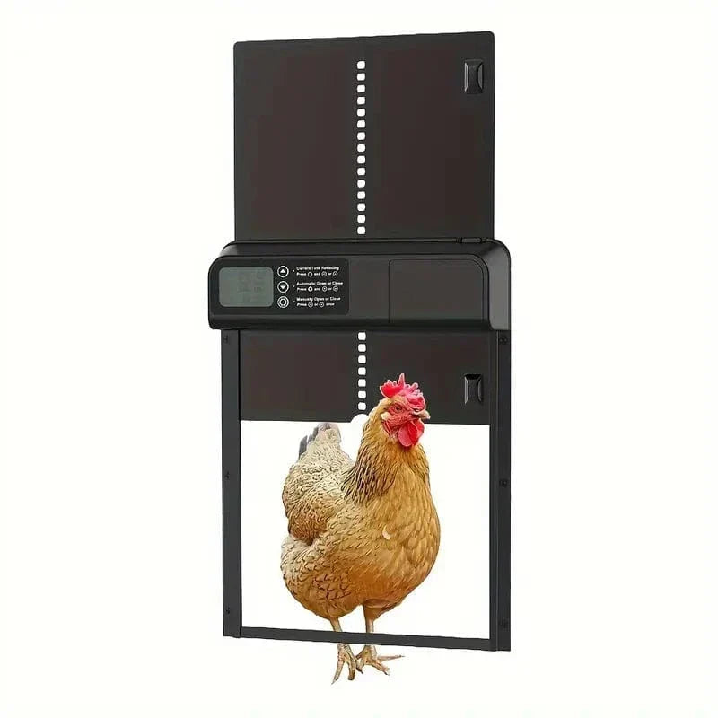 Waterproof Aluminum Chicken Coop Door with Automatic Light Sensor