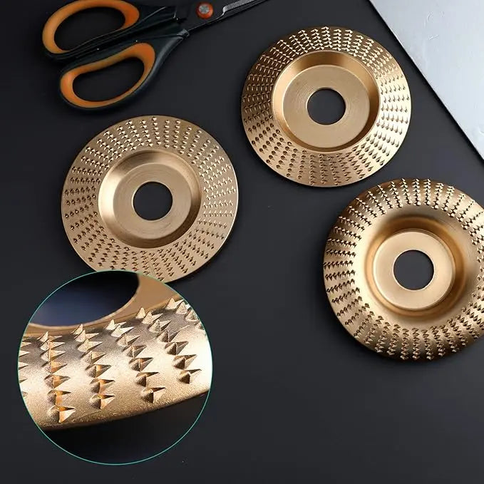 TimberEdge™ 3-Piece Wood Carving Disc Set — Unleash Flawless Precision and Effortless Control in Every Cut