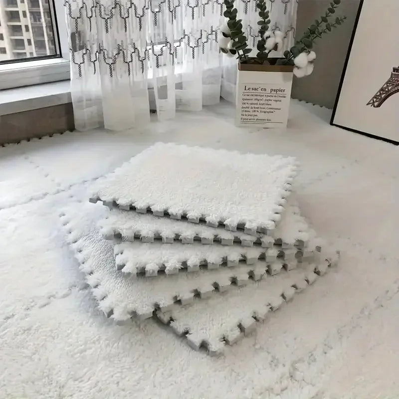12-Piece Interlocking Foam Floor Mat Set for Comfort & Style