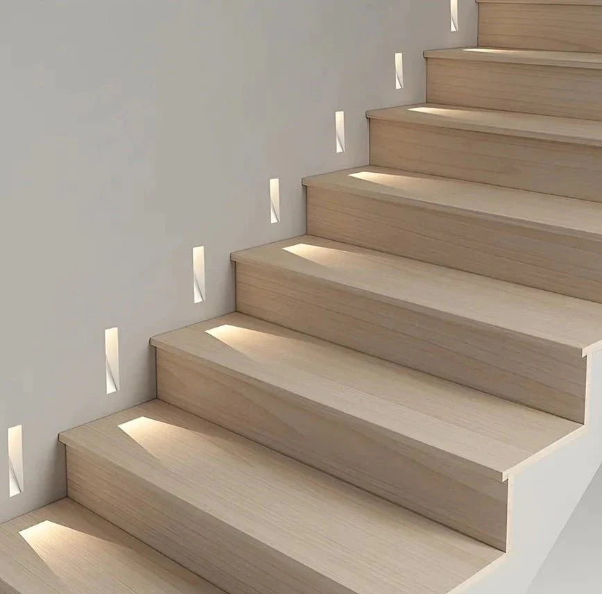 Motion Sensor LED Stair Light for Modern Recessed Step Illumination 110-240V