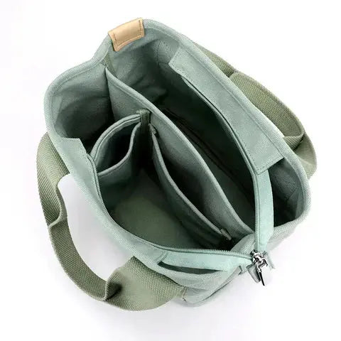 Minimalist Canvas Tote with Pockets – Available in Two Sizes