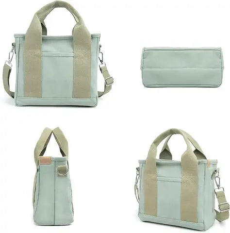 Minimalist Canvas Tote with Pockets – Available in Two Sizes