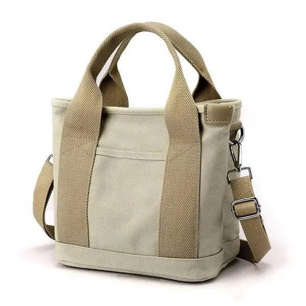 Minimalist Canvas Tote with Pockets – Available in Two Sizes