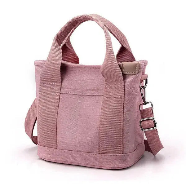 Minimalist Canvas Tote with Pockets – Available in Two Sizes