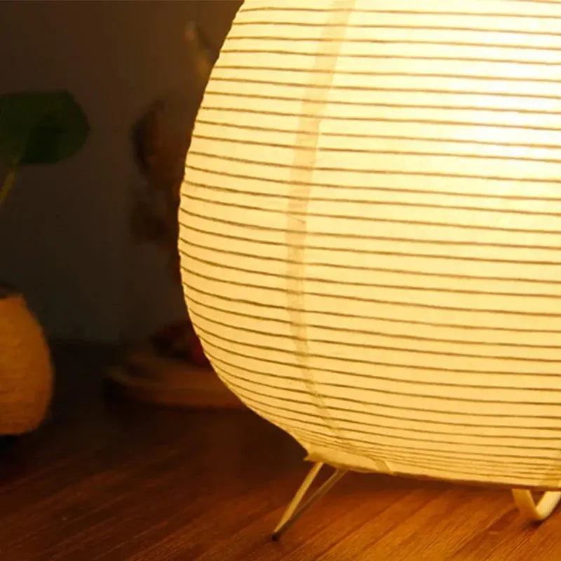 Rice Paper LED Table Lamp in Japanese Design