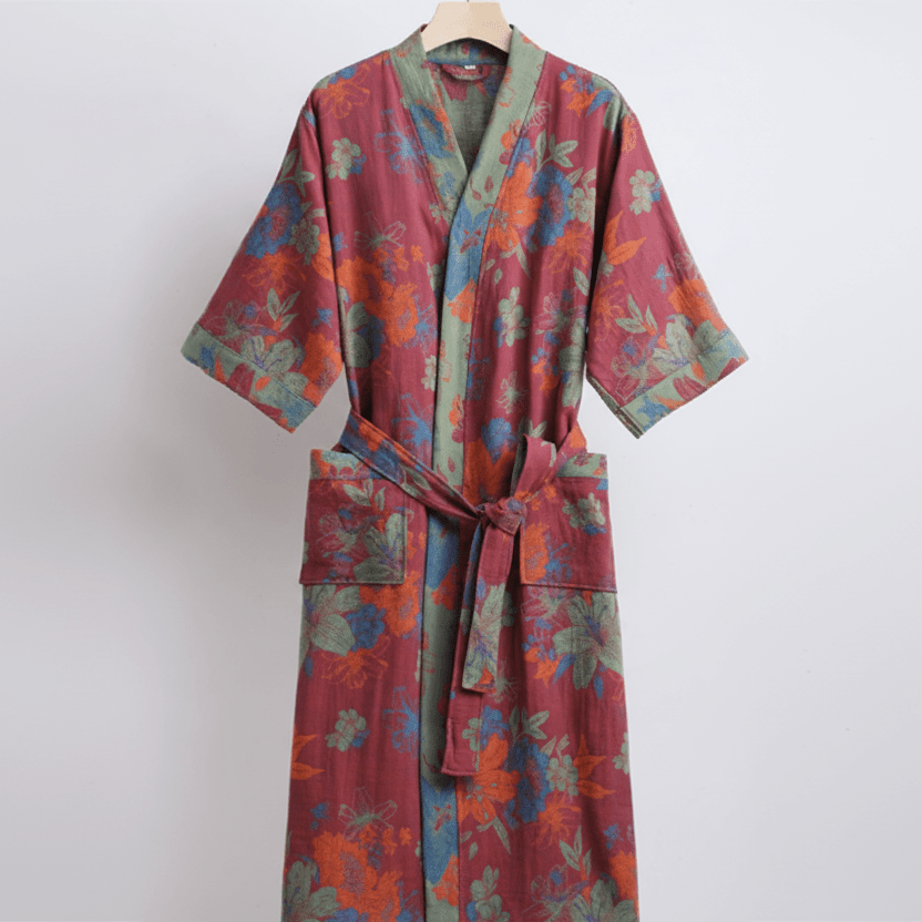 Serenity Wrap - Luxurious Organic Cotton Kimono Robe for Ultimate Comfort