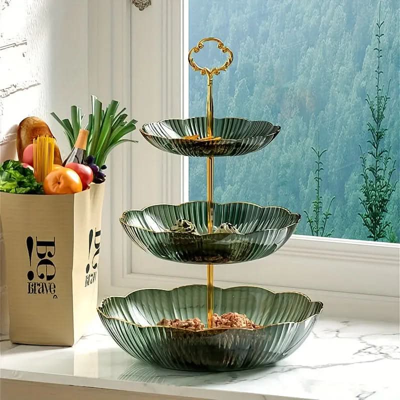 Stylish 3-Tier Fruit Storage Rack for Modern Kitchen Organization