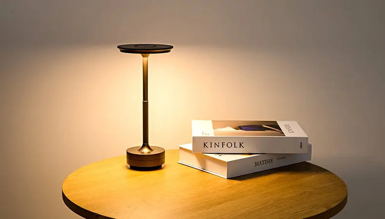 Wireless Dimmable LED Desk Lamp – Aluminum Build, USB-C, IP44 Rated