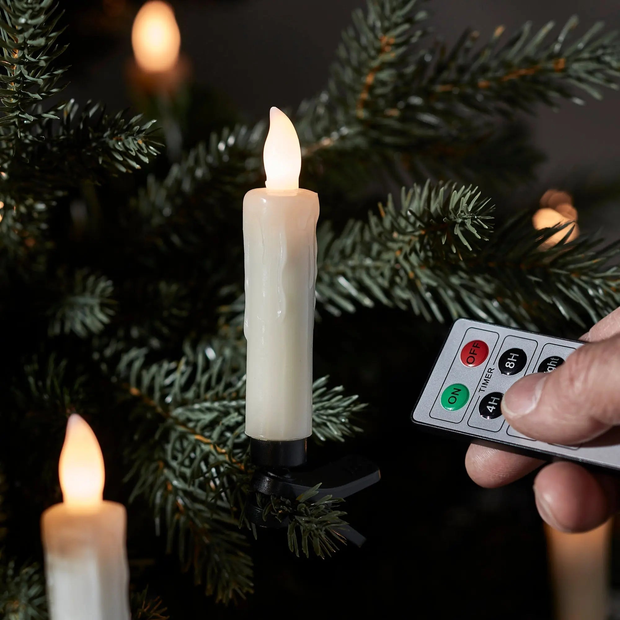 Set of 20 Wireless LED Candles for Christmas Trees