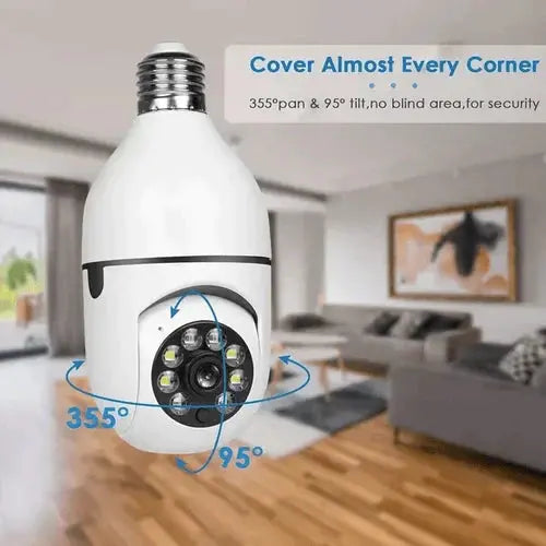 360° View Wireless Security Camera with Night Vision and App Control