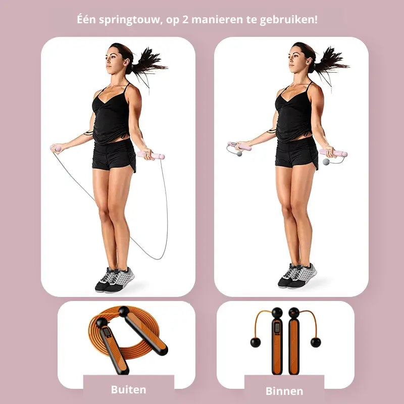 Wireless Skipping Rope with Counter for Home Workouts