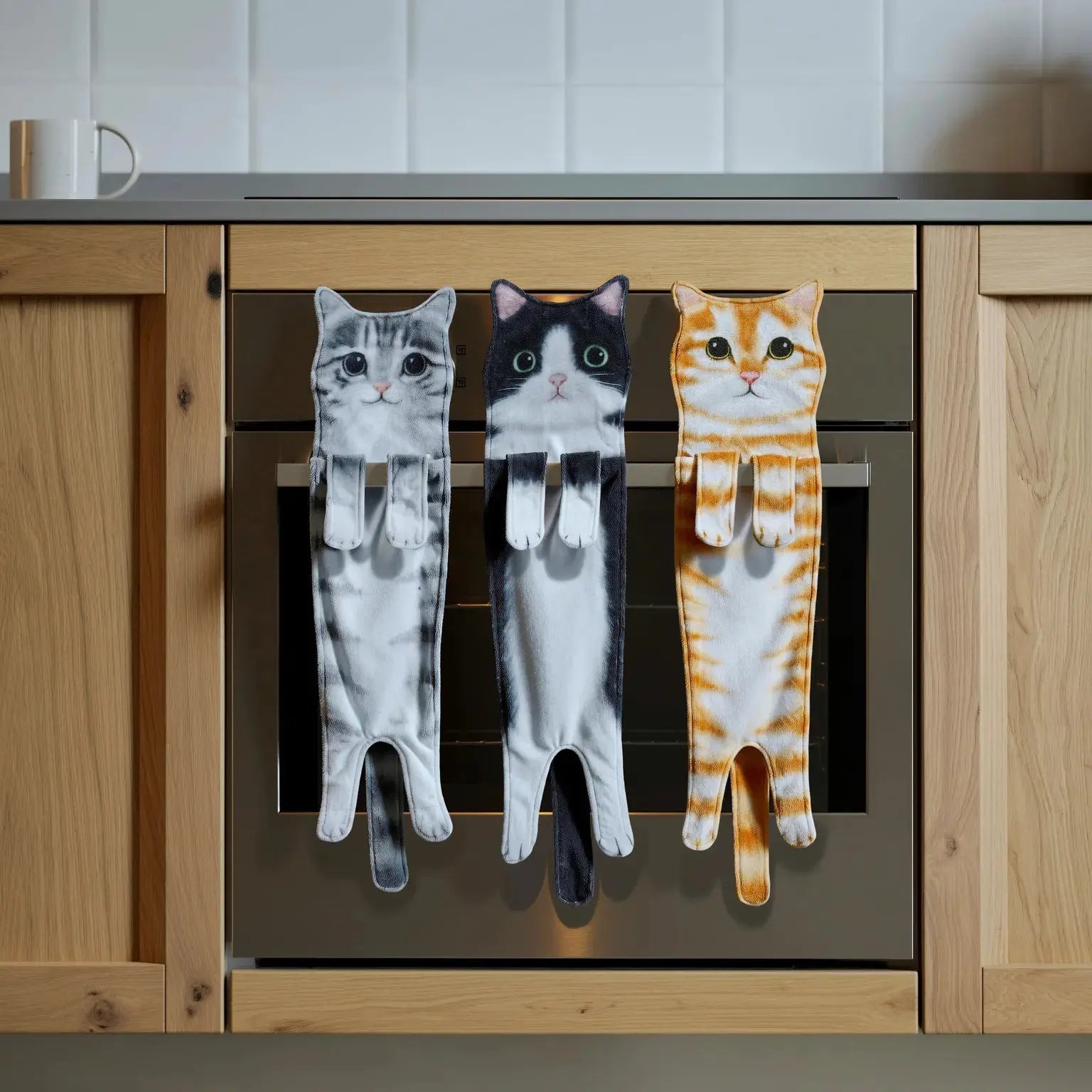Soft Towel with Cat Design – Beautiful and Ready for Immediate Use