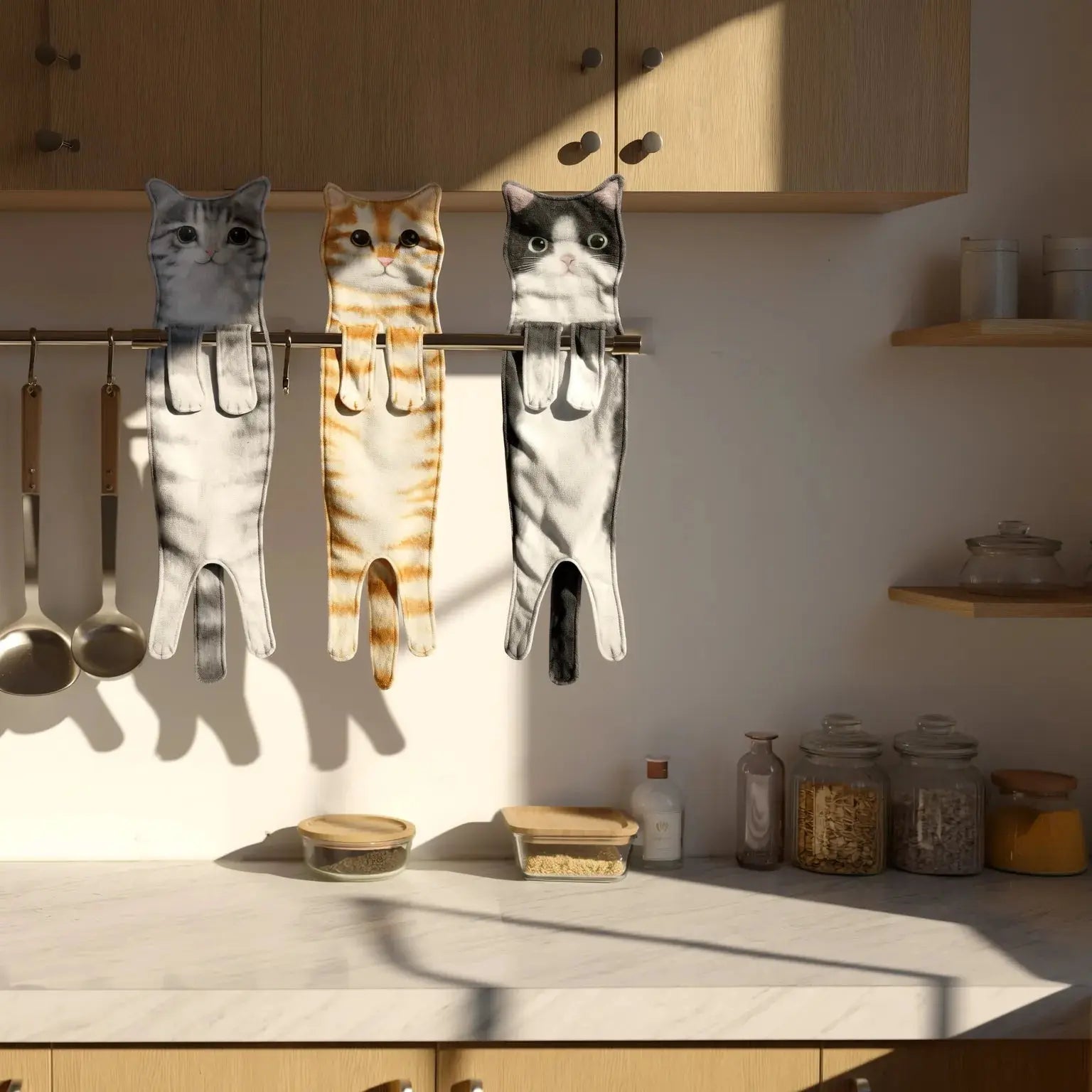 Soft Towel with Cat Design – Beautiful and Ready for Immediate Use
