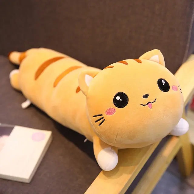 Cozy Plush Cat Pillow – Soft for Head or Body, Multiple Sizes Available