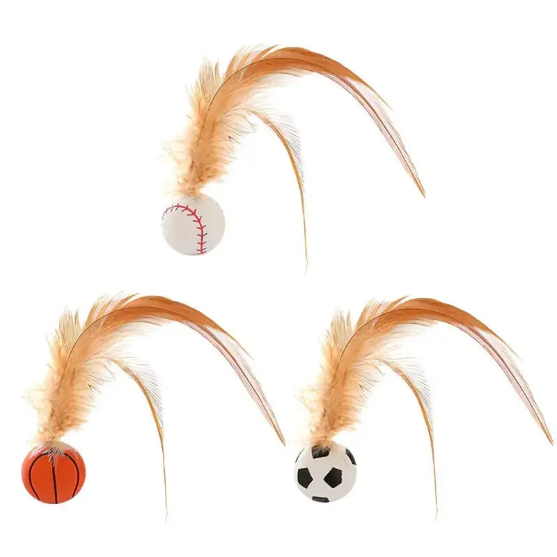 Feather Ball Cat Plaything