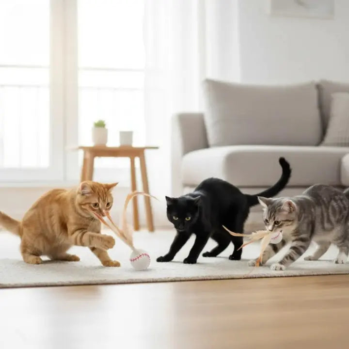 Feather Ball Cat Plaything