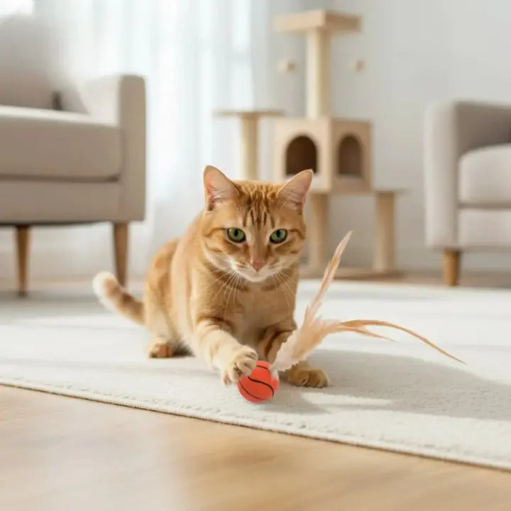 Feather Ball Cat Plaything