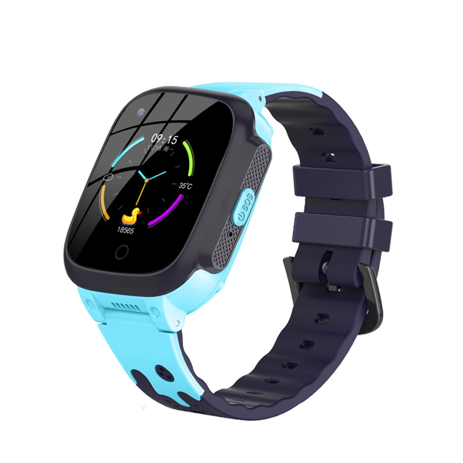 Kids' 4G GPS Smartwatch with Video Calls, SOS Function, and Contacts