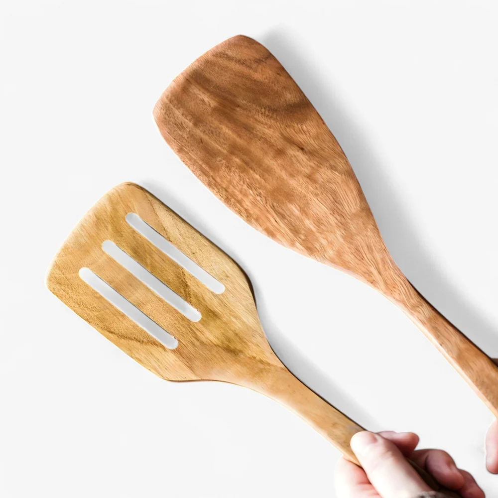 Essential Wooden Cooking Utensil Collection - 5 Pieces