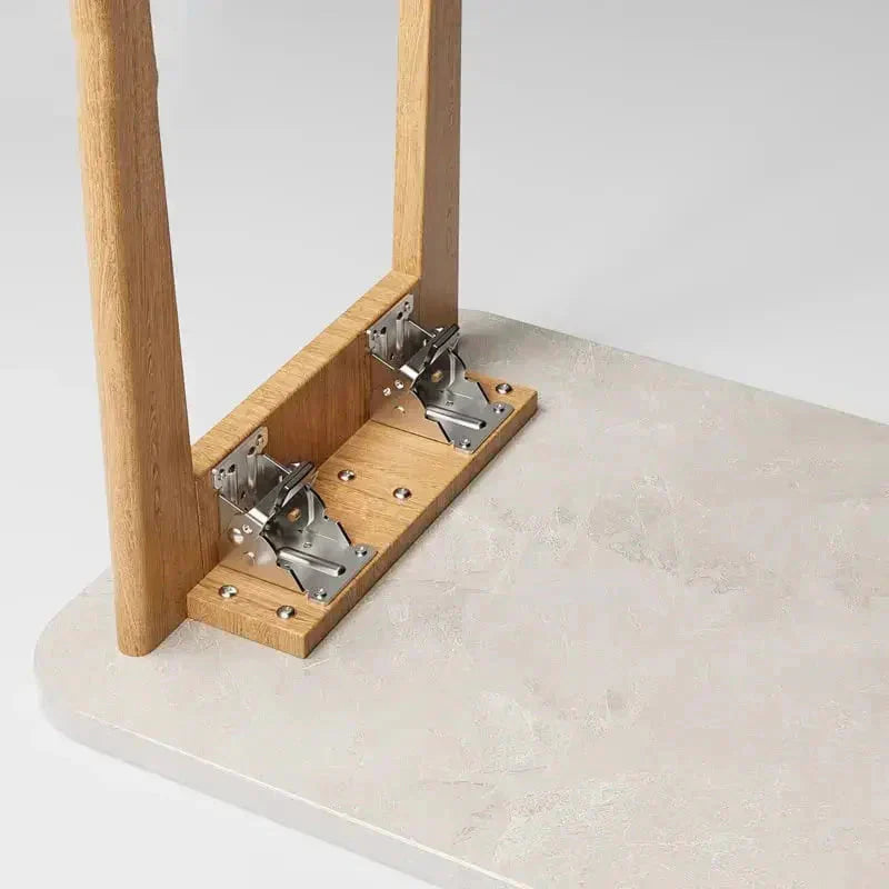Folding Steel Table Set of 2 – Self-Locking, Supports up to 225 kg
