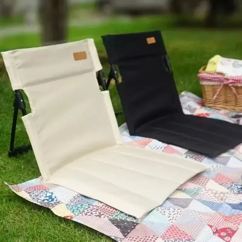 Portable Floor Chair with Back Support – Ideal for Outdoor Use