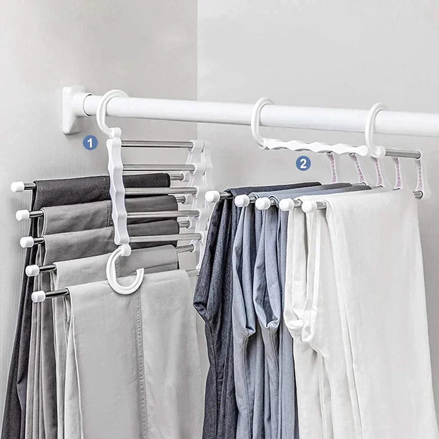 Space-Saving Clothes Hangers | Foldable Multi-Hanger System
