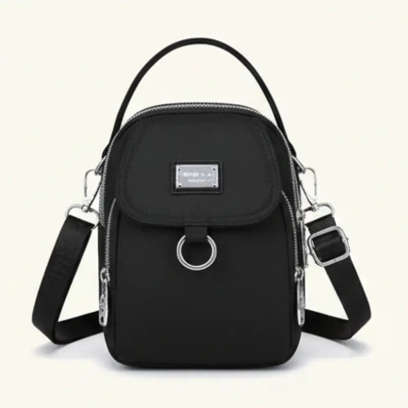 Water-Resistant Crossbody Bag with Multiple Pockets – Compact Design