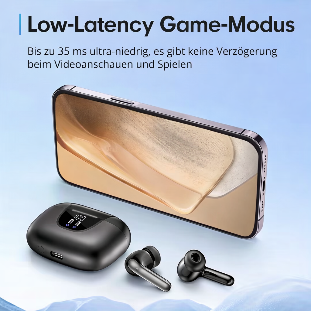 Wireless Earbuds with Long Battery Life and Clear Sound