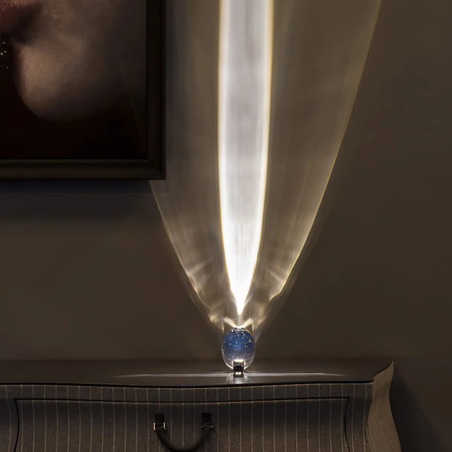 Arc-Shaped Crystal Light Fixture – Soft Glow for Any Space