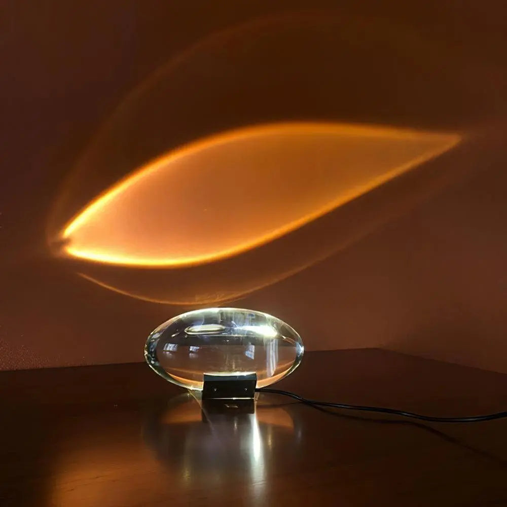 Arc-Shaped Crystal Light Fixture – Soft Glow for Any Space