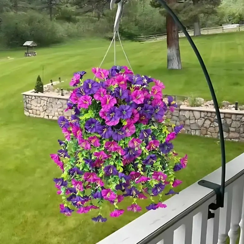 Decorative Hanging Flower Arrangement for Garden and Balcony