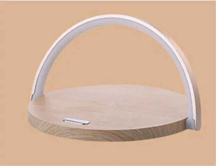 Dimmable LED Nightstand Lamp with Wireless Charging Feature
