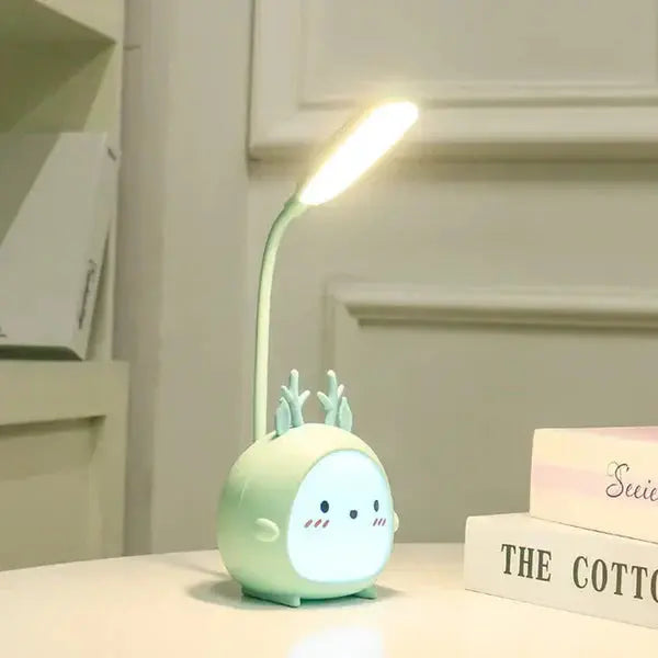 Cartoon Animal LED Desk Lamp – Adjustable Neck with Soft Lighting