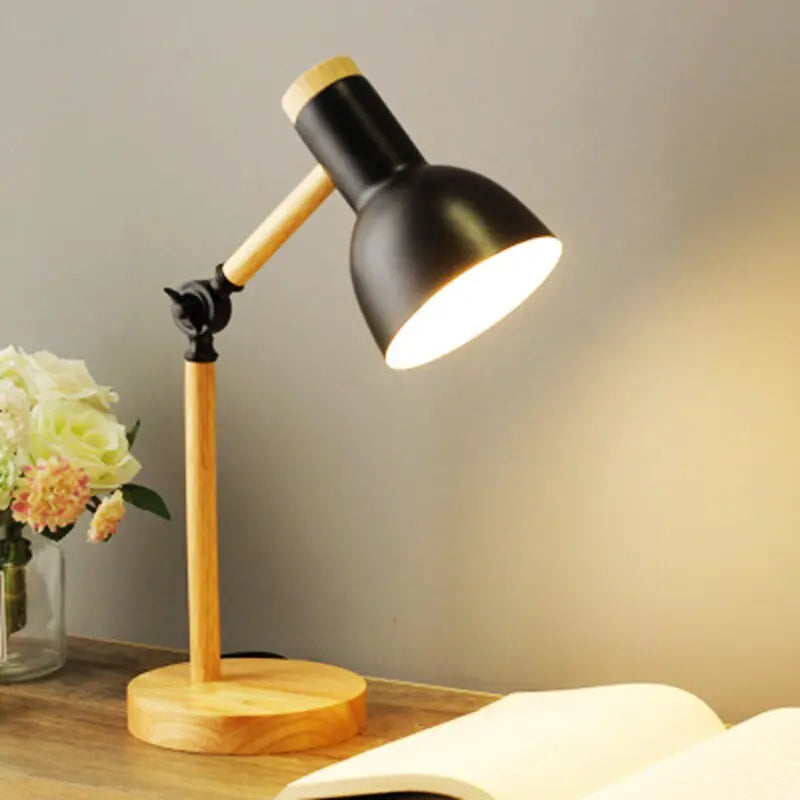 Wooden Accent LED Table Lamp