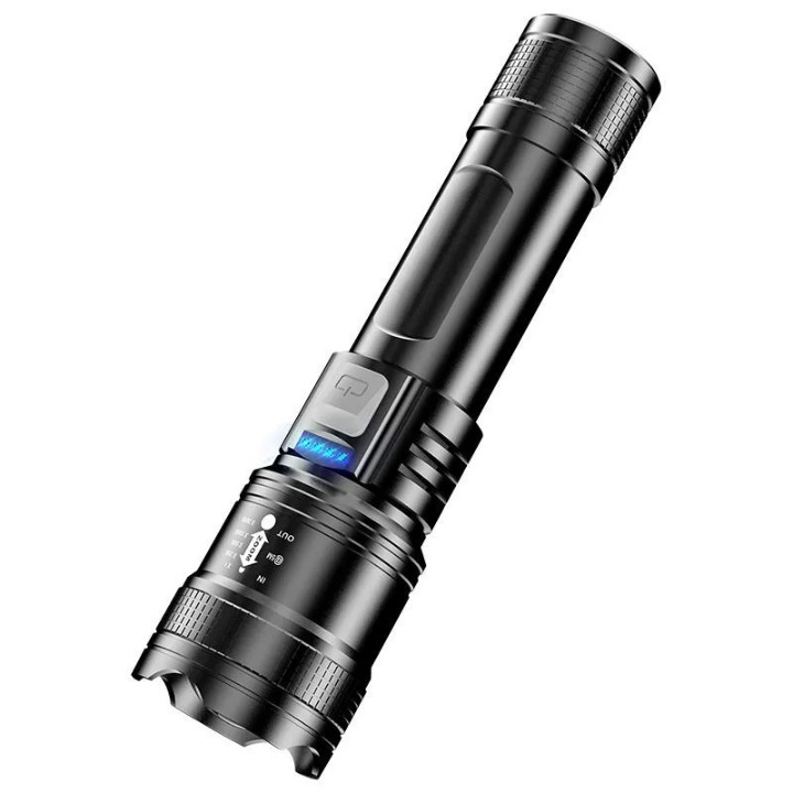 Waterproof LED Flashlight with Zoom Function - Ultra Bright