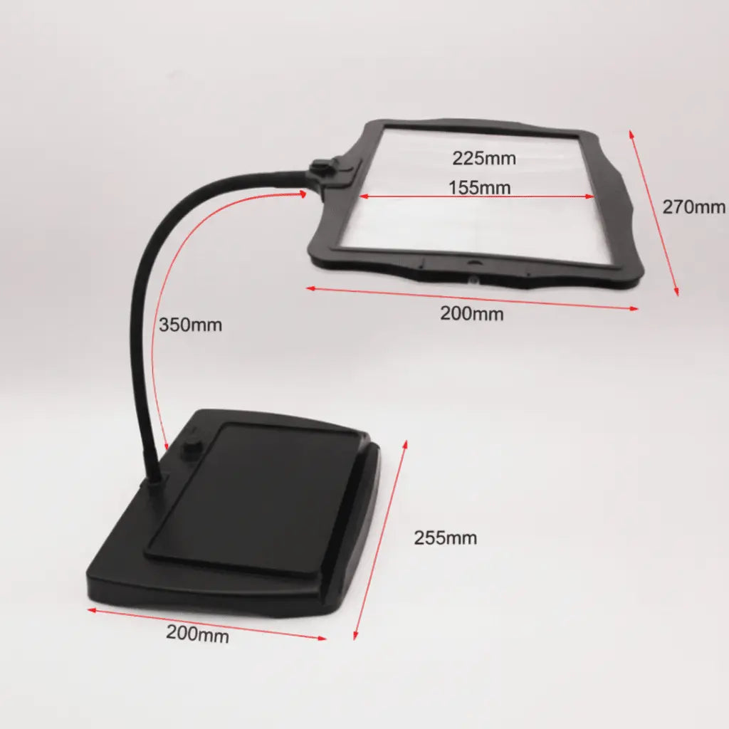 Hands-Free Magnifying Lamp with LED for Reading and Precision Tasks