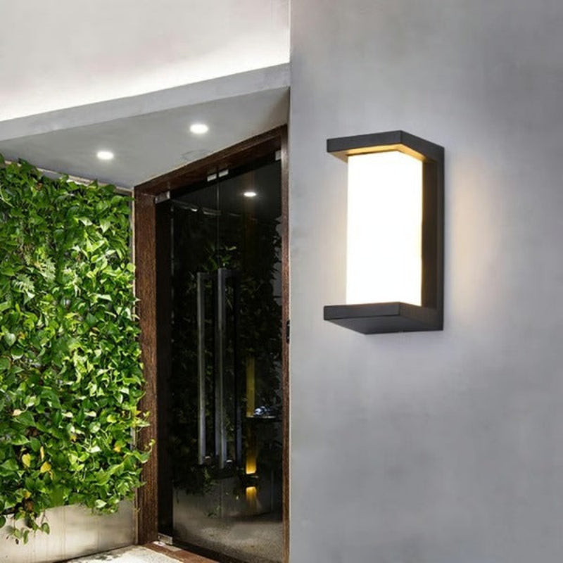 Versatile Outdoor LED Wall Fixture with Adjustable Brightness
