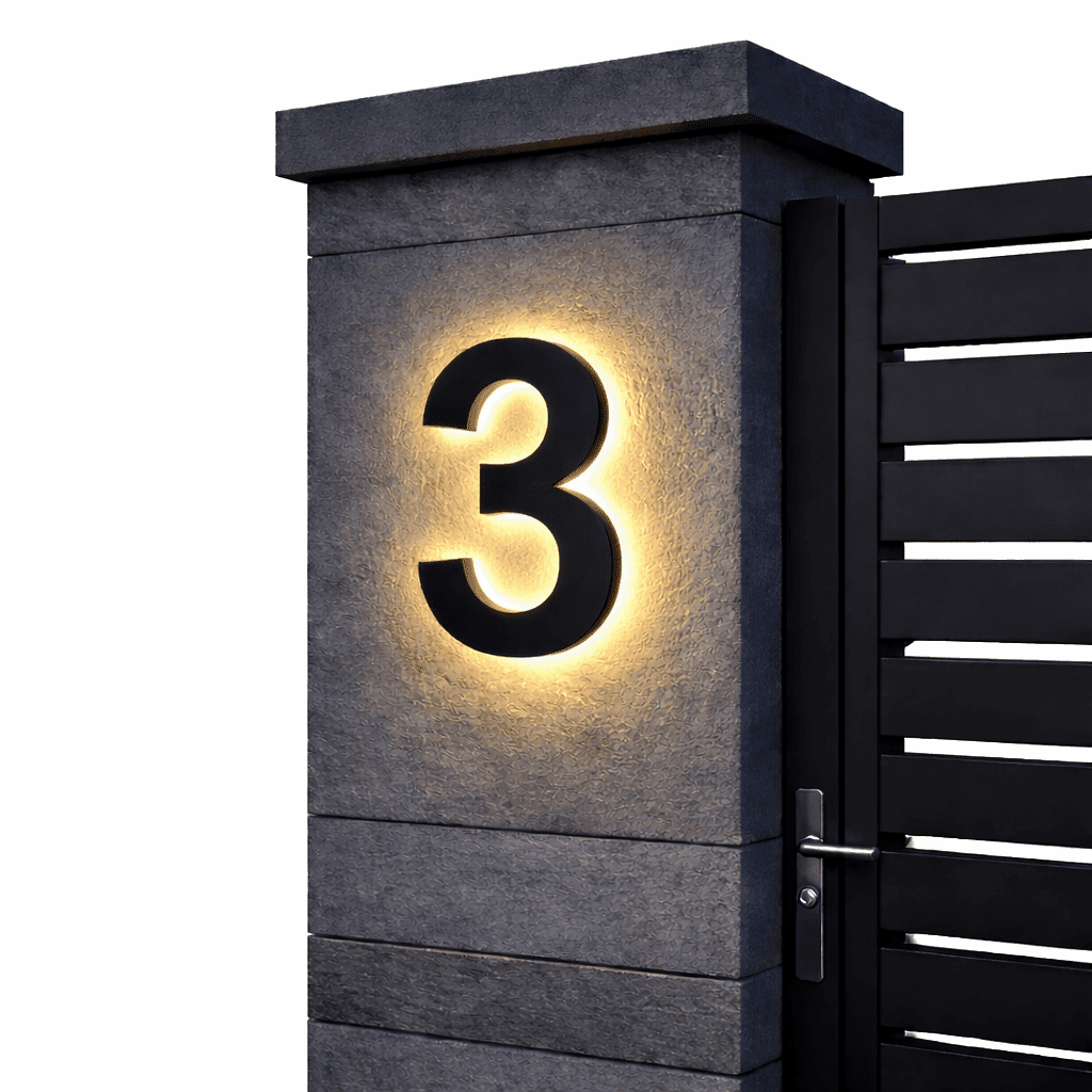 LUMINOUS NUMBER – Custom LED Address Signs for Stylish Homes