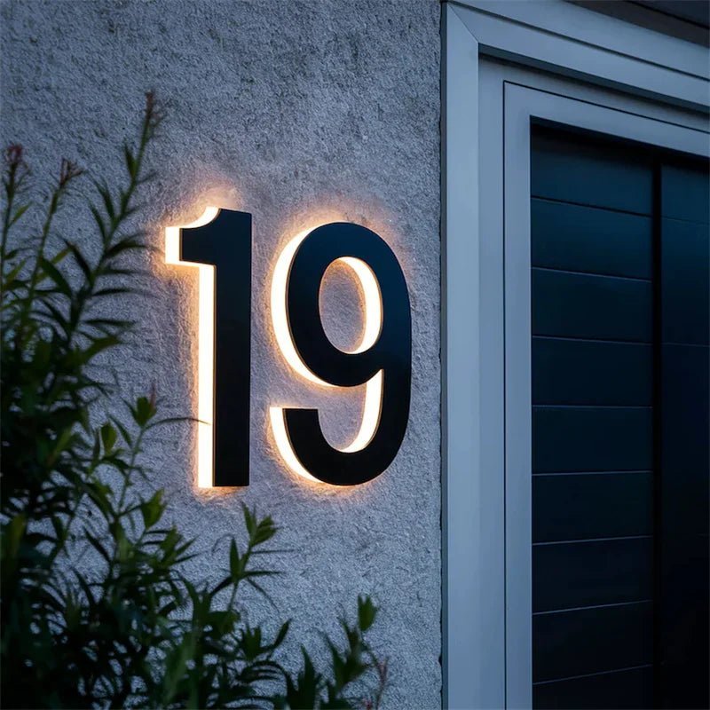 LUMINOUS NUMBER – Custom LED Address Signs for Stylish Homes