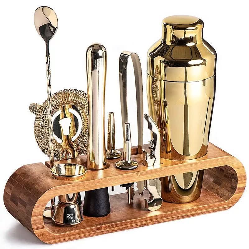 Modern Bar Cocktail Set in Stainless Steel – Mixology Tools