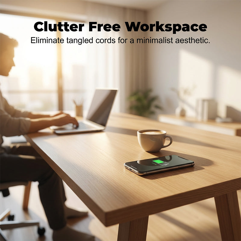 Under-Desk Charging Station | Concealed Installation | Penetrates Wood and Stone