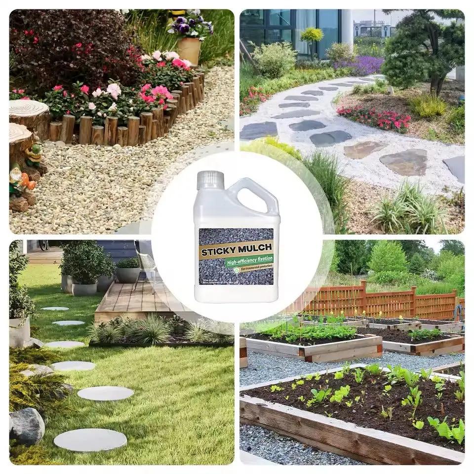 Landscape Adhesive for Mulch, Gravel & Sand - 500 g, Rainproof, 8-12 m² Coverage