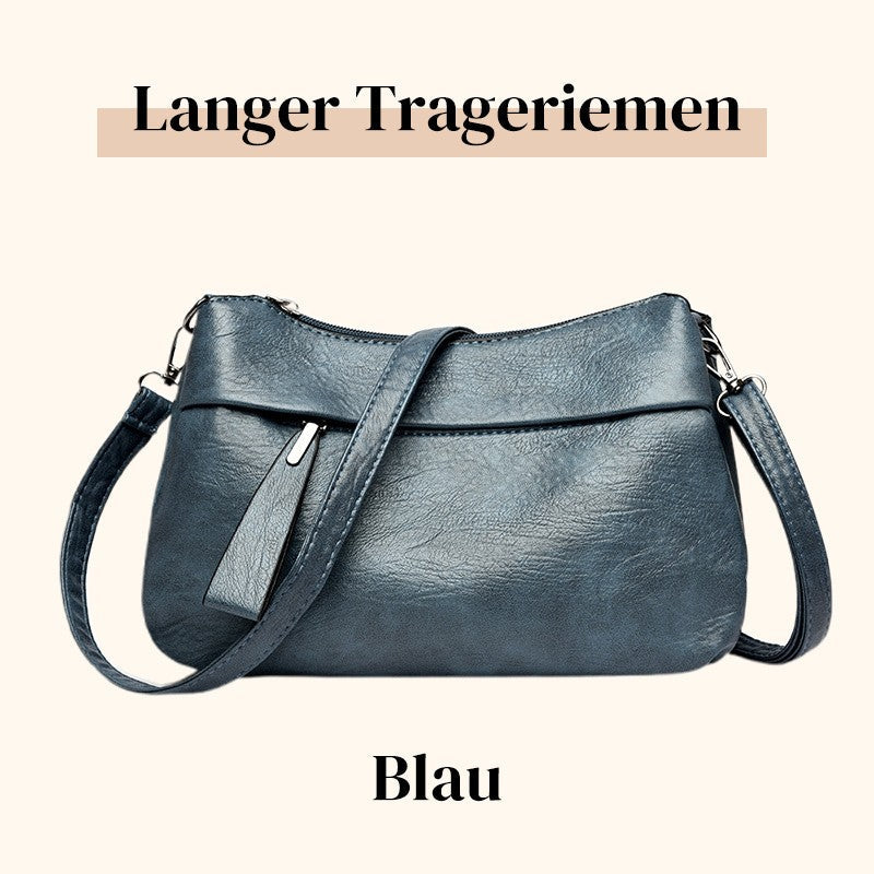Adjustable Strap Faux Leather Shoulder Bag