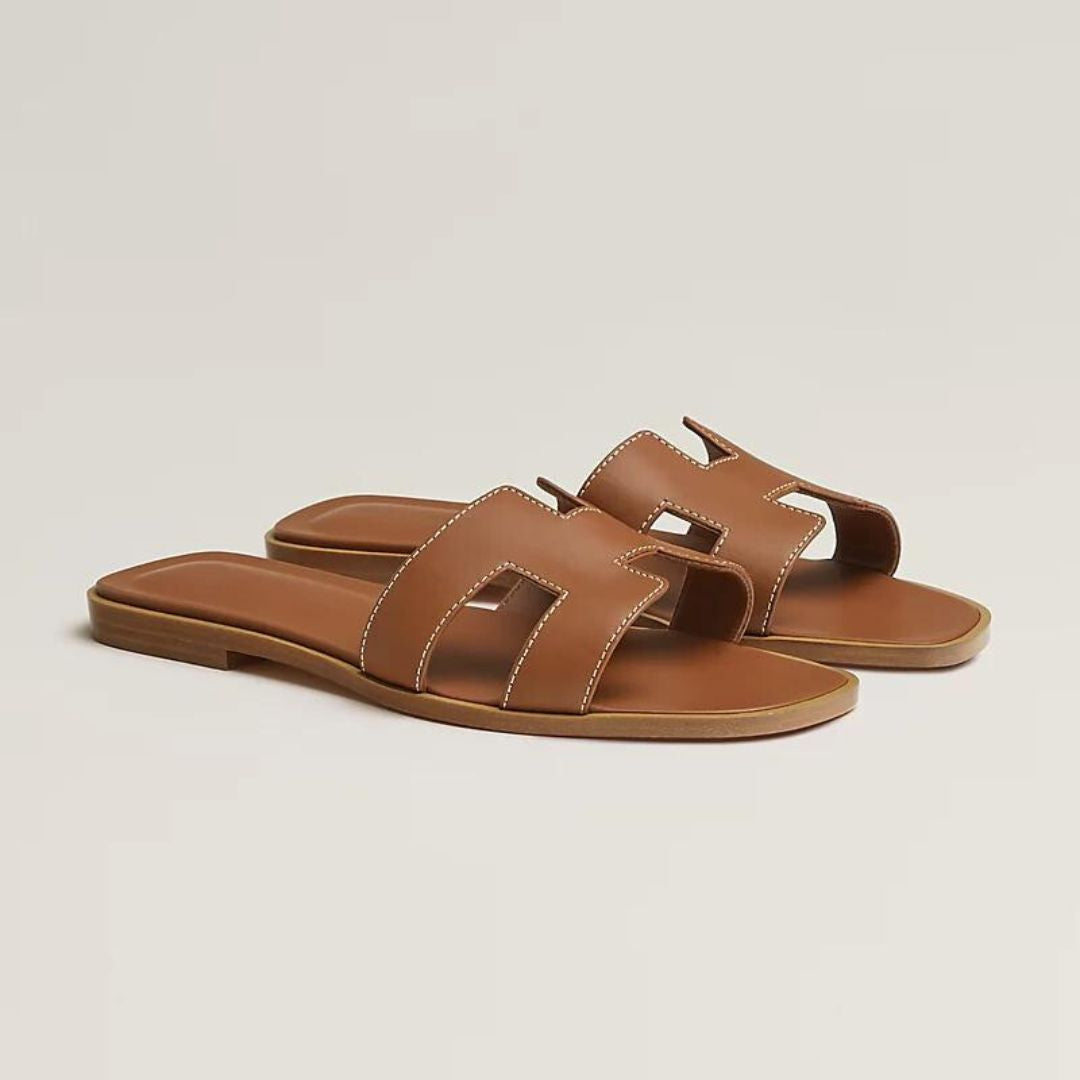 Cut-Out Strappy Sandals for Women - Flat Style Footwear