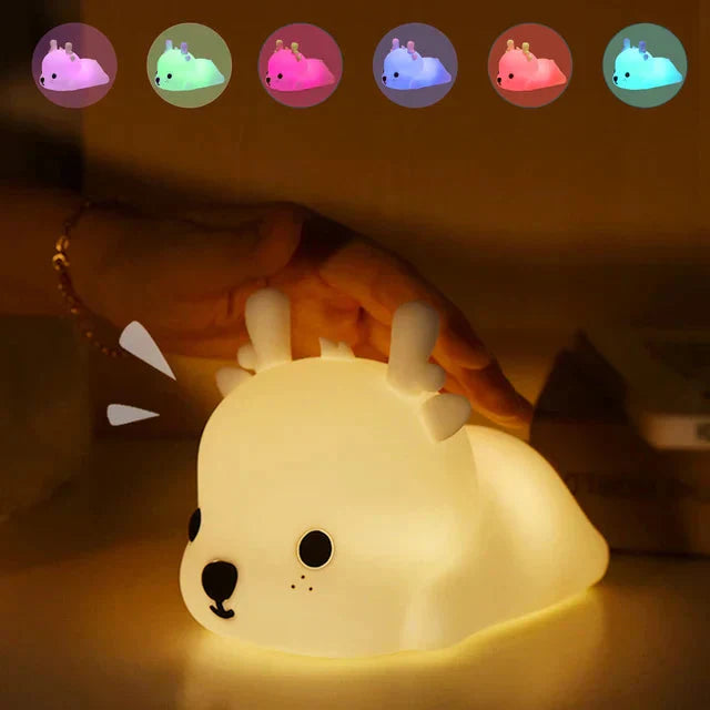Touch-Controlled USB Charging Rabbit LED Night Light