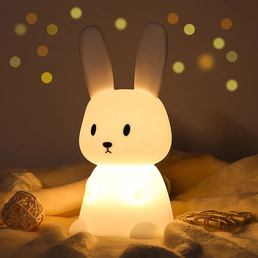 Touch-Controlled USB Charging Rabbit LED Night Light