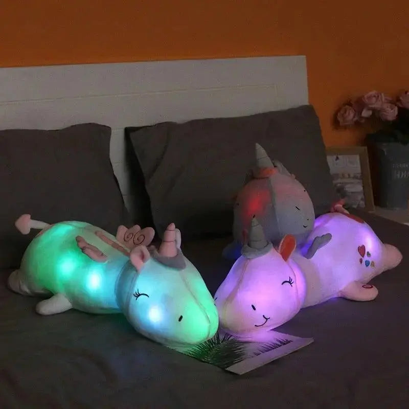 LED Light-Up Plush Unicorn Toy for a Radiant Glow