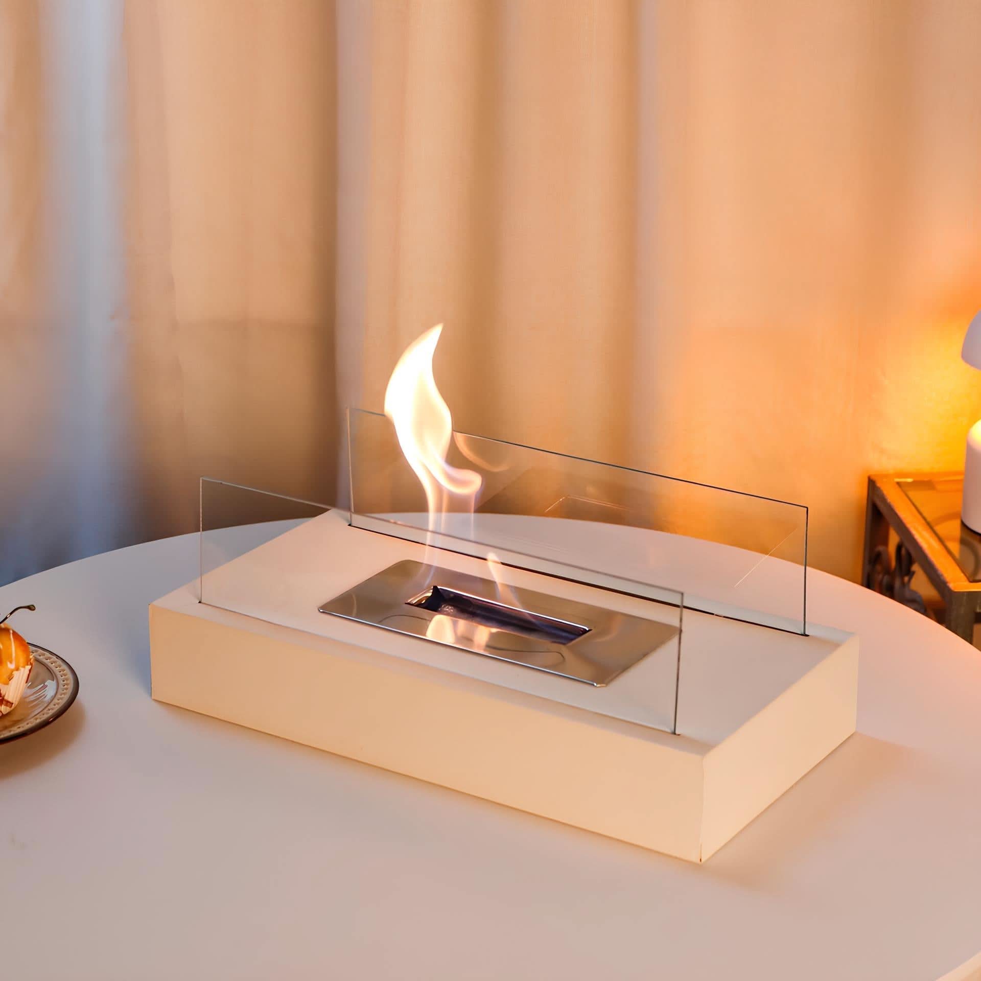 LUMINOUS FLAME - Portable Bioethanol Fireplace for Elegant Spaces