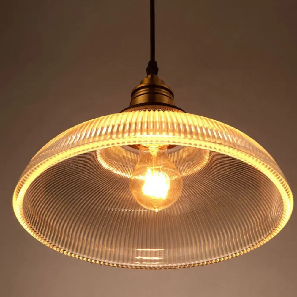 Nordic Glow Vintage Glass Pendant Light for Elegant Spaces