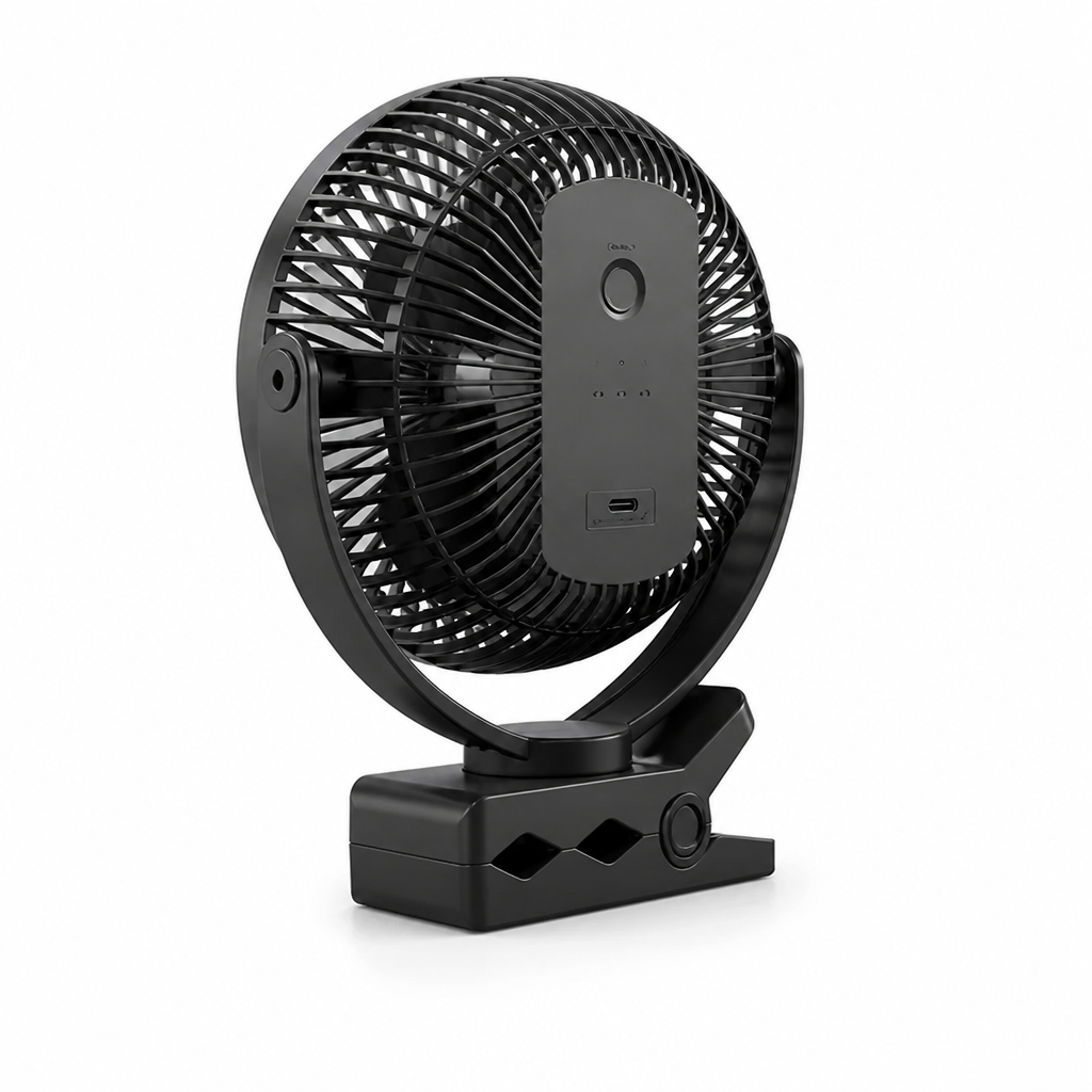 10,000mAh USB-C Rechargeable Clip Fan